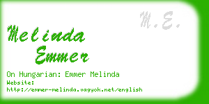 melinda emmer business card